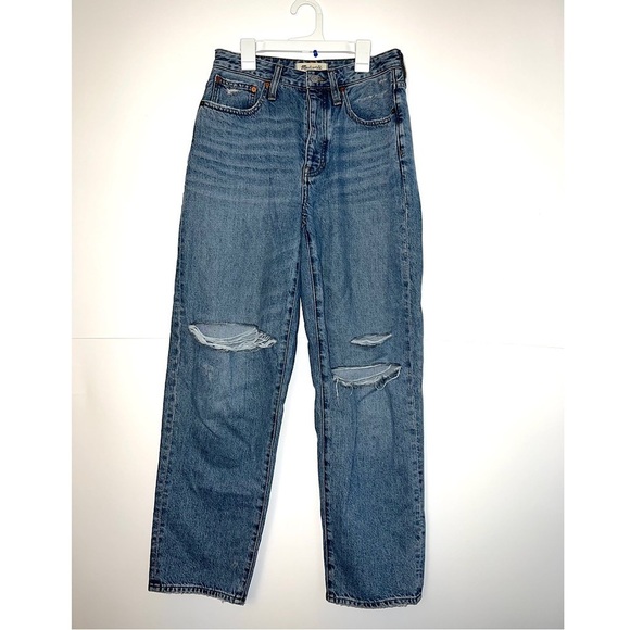 Madewell The Dad Jeans Distressed - Picture 1 of 10